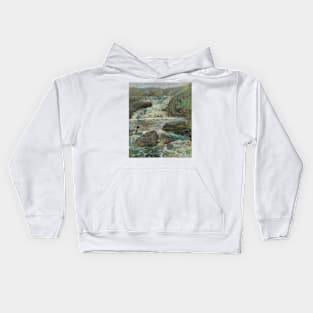 Horseneck Falls by John Henry Twachtman Kids Hoodie